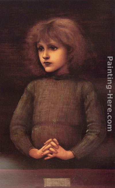 Portrait of a Young Boy painting - Edward Burne-Jones Portrait of a Young Boy art painting